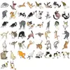 50 Pegatinas Lindas de Gato Dibujado para Rascar para Decoración DIY, Funda de Teléfono, Patineta, Pegatinas Impermeables Transfronterizas para Mascotas