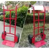 Carro de tigre, carro de mano de dos ruedas, carro de carga resistente, carretilla plegable, carrito de empuje pequeño para transportar, uso doméstico