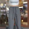 Pantalones Ligeros y Transpirables de Estilo Artístico Retro para Hombre, Pantalones Largos de Pierna Recta Holgados de Verano