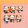 Accesorios Lindos de Panda Deportivo de Resina DIY Pegamento Cremoso Pinza para el Cabello Funda de Teléfono Adornos Accesorios Imán para Refrigerador Venta al por Mayor