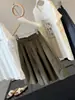 Calça Casual Listrada com Cordão Vintage para Mulheres, Novo Estilo de Verão, Calça Bermuda Cinco Pontos Soltinha Emagrecedora, Shorts de Perna Larga A12435