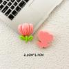 Accesorios de resina de flor de tulipán girasol brillantes material para carcasa de teléfono móvil, pasador de pelo, cuerda para la cabeza, pegatina de refrigerador, hebilla de zapato