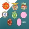 Ventas directas de fábrica de broches con el logotipo del escudo de la Liga de Campeones de la UEFA nacional, pegatinas de tela al por mayor, accesorios de ropa, accesorios decorativos