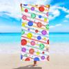Suministro Exclusivo Transfronterizo de Toallas de Playa de Felpa de Doble Cara con Forma de Estrella de Cinco Puntas, Impresión Degradada y Toallas de Baño para Playa y Natación de Microfibra