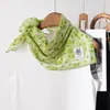 Pañuelo Cuadrado Pequeño 100% Algodón, Suave y Amigable con la Piel, Transpirable, Adecuado para Todas las Estaciones, Estilo Artístico, Pañuelo Decorativo Versátil, Bufanda para Cuello para Mujer