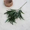 Folhas verdes artificiais folhas de eucalipto local Mori decoração suave arranjo de flores com flor de seda folha de eucalipto decoração de casa