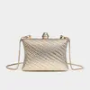 2026 Bolso de Mano de Noche Mini de Lujo Exquisito para Comercio Exterior, Bolso de Mano para Vestido, Bolso Pequeño Cuadrado de Verano, Bolso de Cadena para Fiesta