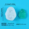 Molde de Pegamento de Cristal Hecho a Mano DIY Colgante de Joyería de Piedra Cruda Artificial Adornos de Racimo de Cristal Molde de Silicona Hecho a Mano