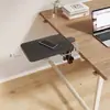 Placa de extensión de escritorio, uso en oficina, no requiere taladro, panel de mesa extensible, soporte de brazo plegable, bandeja para teclado