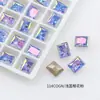 Dongzhou 8*10 Zircón Cortado Caramelo de Roca Flor de Hielo Taladro Explosión Hielo Uñas Arte Taladro Coñac Cuadrado Rhinestone Pinza para el Cabello DIY Accesorios para Uñas