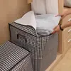 Saco de armazenamento de colcha não tecido saco de colcha de algodão doméstico à prova d'água e à prova de umidade saco de embalagem para mudança caixa de armazenamento de roupas de grande capacidade