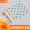 Suministros de bordado herramientas para tatuaje de cejas semipermanente pegatinas de cejas impermeables