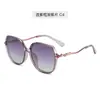 Nuevas Gafas de Sol Anti-UV para Mujer, Gafas de Sol de Metal Redondas de Alta Gama, Gafas de Sol de Moda Personalizadas para Exteriores