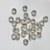 Círculos de Strass de Cobre de 6-10 mm con Espaciadores de Perla, Cuentas Espaciadoras de Encaje, Arandelas de Colores, Materiales para Bisutería Hecha a Mano DIY