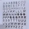 Adesivos de Letras em Inglês com Folha de Ouro e Prata para Diário DIY Planner Decoração Adesivos Pequenos 2 Folhas Incluídas