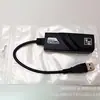 Venta al por mayor del fabricante 100m Tarjeta de red USB 2.0 a RJ45 con cable Convertidor de red sin controlador Listo para metal desnudo Suministro