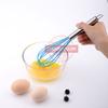 Cabo de Aço Inoxidável Batedor de Ovos de Silicone Utensílio de Confeitaria 10 Polegadas Mixer de Clara de Ovo Batedor de Bolo Creme para Cozinha