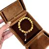 La Riqueza Viene de Todas Partes~ Pulsera de Cristal Amarillo Torre con Borla de Calabaza de Ojo de Tigre Dorado Natural, Joyería Exquisita de Nicho de Alta Gama para la Fortuna y la Prosperidad