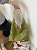 Bolso de Tejido Hueco de Gran Capacidad Estilo Relajado para Mujer 2026 Nueva Moda Bolso de Hombro para Viajes Diarios Bolso Tote Tipo Cubo