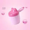 Taza divertida para champú, alcachofa de ducha, cuchara para champú de baño, cuchara para agua de baño de bebé recién nacido, cuchara de agua engrosada de dibujos animados para niños