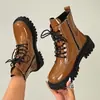 Botas Individuais Transfronteiriças Europeias e Americanas Botas de Solado Grosso para Cruzamento de Fronteiras Tamanho Grande 2026 Botas Curtas Emagrecimento Novo Estilo Botas Martin Atacado Tamanho Grande