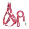 Arnés para Mascotas con Correa Set con Estampado de Hueso Correa para Perro para Prevenir Escapes Arnés para Paseo de Perros