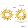 Acero Inoxidable Chapado al Vacío Oro de 18 Quilates Vida Marina Girasol Grande Colgante DIY Colgante de Collar Accesorios para Pendientes Venta al por Mayor