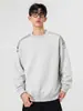 Roupa Masculina ACU Moletom Masculino Liso com Gola Redonda e Zíper Decorativo de Estrela, Novo Top Casual Soltinho para Homens Outono/Inverno 2026