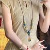 Collar Maillard Estrella de Mar para Mujer 2025 Nuevo Versátil Largo Cuello Halter Cadena Sudadera Diseño Nicho Colgante