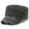 Flat Cap Homens Chapéu Militar Primavera e Verão Lavado Chapéu de Velho Homens ao ar livre Casual Duck Tongue Hat Moda Chapéu de Sol de Verão