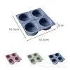 Molde de Silicone para Sabonete Artesanal DIY Molde de Gelo de Furo Único Quatro Furos Molde de Silicone para Bolo de Aromaterapia Molde de Silicone para Bola de Gelo Caseiro