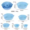 Tapete de Silicone para Air Fryer Transfronteiriço, Assadeira Lavável, Tapete para Churrasco, Fácil de Limpar, Resistente a Altas Temperaturas, Revestimento para Assadeira