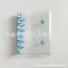 Estilo Japonês Fofo A7 Botão Duplo PVC Estrela Laser Colorido Fichário Transparente Seis Furos Capa para Caderno Planejador
