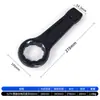 Llave de impacto negra de alta resistencia con mango recto, llave Torx de cabeza única, 65 engrosada, 36 acciones de martillo, 38 impactos, 90 tamaño grande, 95