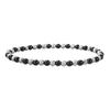 Pulseira de contas de aço inoxidável com esferas douradas, areia colorida brilhante para unhas, à prova d'água, não desbota, pulseira elástica, joias para mulheres
