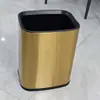 Papelera Grande de Acero Inoxidable para Hoteles, Habitaciones de Huéspedes, Salas de Masaje de Pies, Salas de Billar, Casas de Huéspedes, Inodoros y Ranuras de Baño