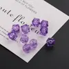 Contas facetadas coloridas transparentes em formato de diamante, contas quadradas com furos retos, contas soltas de plástico para pulseiras de contas artesanais DIY e acessórios de joias