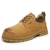 Zapatos de trabajo transfronterizos WM para hombre, nuevo modelo primavera 2026, botines amarillos de alta calidad, zapatos casuales retro para hombre con suela gruesa