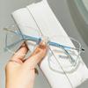 Nuevo Libro de Caperucita Roja Mismo Estilo Armazón de Lentes Anti Luz Azul Armazón Transparente Grande Adelgazante Moda Liso Espejo Plano