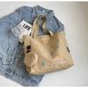 Bolso de Lona para Mujer 2024 Primavera y Verano Nuevo Casual Corazón de Niña Bolso de Hombro Gran Capacidad Combinable Bolso de Tela para Viajar