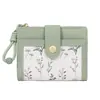Estilo coreano Transfronterizo Sencillo Floral Fresco Diseño 80% de descuento Monedero con Cremallera Corta Integrado PU Billetera para Mujer Hecho a Medida