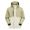 26 Lago Xin'an Mismo Estilo Simple Ciudad Deportes al Aire Libre Impermeable Funcional Shell Acolchado Chaqueta Casual Ropa de Abrigo