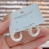 Pendientes de Aro Dulces y Elegantes Estilo Coreano con Goteo de Aceite y Diseño Único, Clips para Orejas de Influencer de Moda, Nuevos Accesorios para Orejas de Moda 2025