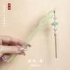 Estilo Antigo Hairpin Placa de Ácido Acético Simples Tassel Andar Diário Cabelo Han Roupas Acessórios Novo Estilo Chinês Roupas Antigas Mulheres Hairpin