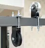 Polea de Rodamiento Fijo de Tubo Cuadrado para Equipo de Ejercicio de Remo y Espalda con Polea Alta para Bricolaje Rueda de Carga