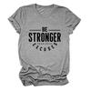 Camiseta para mujer con estampado "Sé más fuerte que tus excusas" de Amazon Cross-border Independent Station