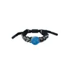 Pulseira Naruto Sharingan Unissex Trançada Acessórios Periféricos de Anime Estilo Casal Pingente Substituível