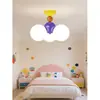 Lámpara de Techo para Habitación Infantil Memphis, Espectro Completo Protección Ocular, Moderna Minimalista y Elegante Luz de Dormitorio, Luz Creativa de Habitación de Dibujos Animados