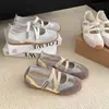 Zapatillas Mary Jane para Mujer, Retro Versátiles de Suela Blanda 2026 Verano Nuevas Deportivas Casuales Ballet Zapatos de Suela Blanda