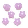 Cuentas perforadas de dos colores con forma de estrella de cinco puntas en forma de gelatina acrílica, para hacer pulseras, collares y accesorios con cuentas.